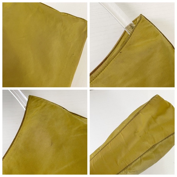 Prada green Tessuto nylon clear plexiglass handle shoulder bag vintage - Picture 7 of 11